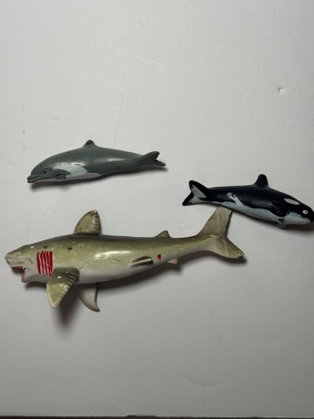 Vintage 1994 Toy Major Great White Shark Dolphin Orca Killer Whale Figure Lot 3 - Picture 3 of 6